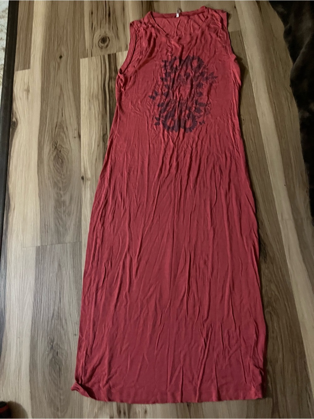 Free People Womens Maxi Dress Red S